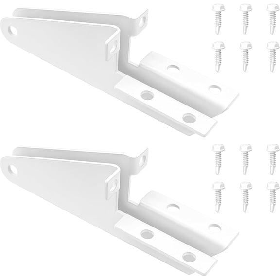 Screen Door Jamb Bracket Aluminum (White) 4.26 Inches, Closer | Bracket, Storm Hardware Replacement Parts for Closers, Use with V1709 and V1346, 2 Pack