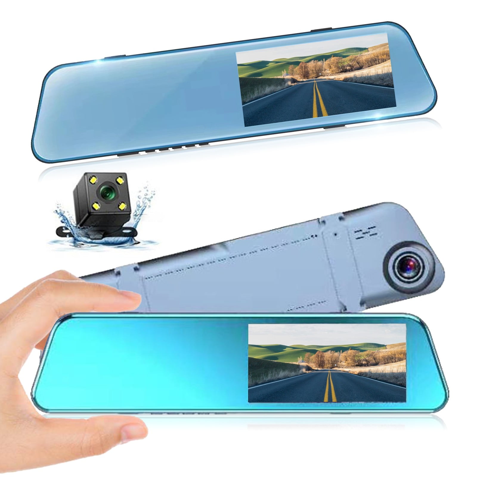 Screen Driving Recorder HighDefinition Night Vision Lens 1080P Loop