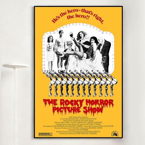 Screen Elegant Cinema Inspired Retro Film Scene Home Portrait Decor Unframed Paper Print