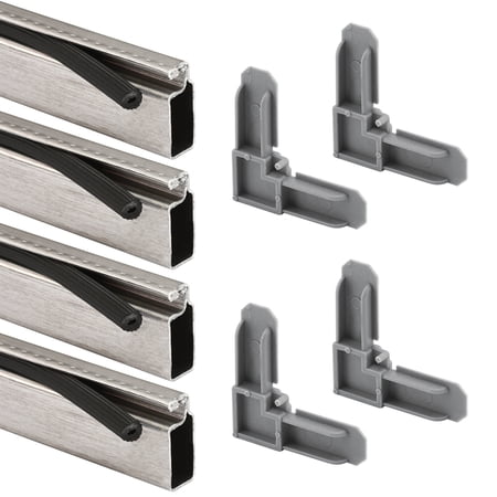 Screen Frame Kit, 5/16 in. x 3/4 in. x 60 in., Aluminum, Mill Finish (1 kit)