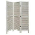 thumbnail image 1 of Screen Gems  3 Panel Shutter Room Divider - White, 1 of 1