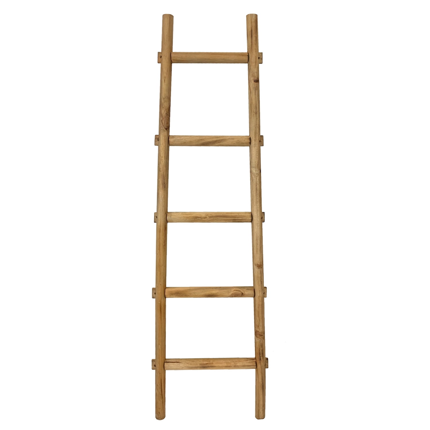 Screen Gems 5 Step Decorative Wooden Ladder Brown - Walmart.com
