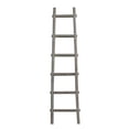 thumbnail image 1 of Screen Gems 6 Step 6 ft Blanket Rack Decorative Wooden Ladder Grey, 1 of 5