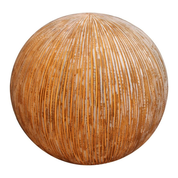 Screen Gems SGS-3003 Sandstone Ribbed Finish Ball With Light, 17 x, 14 in.