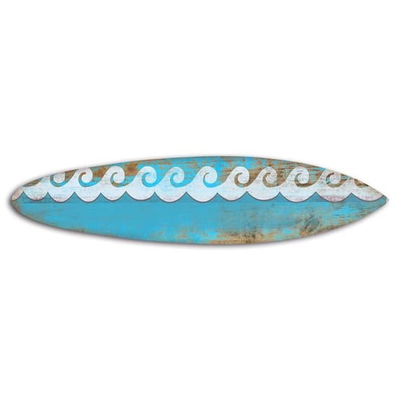 Screen Gems SGW91916 Aqua Surfboard Wall Art