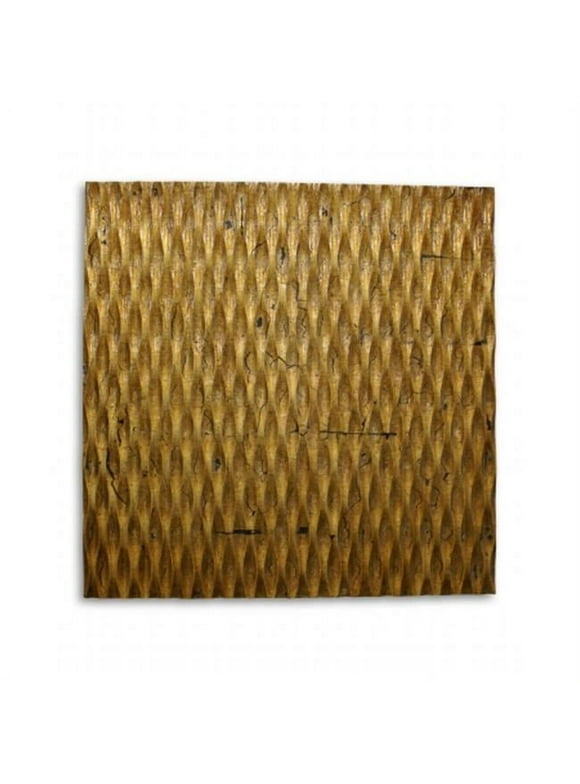 Screen Gems SGWA-83 Metallic Ridge Gold Wall Art-Finish:Gold