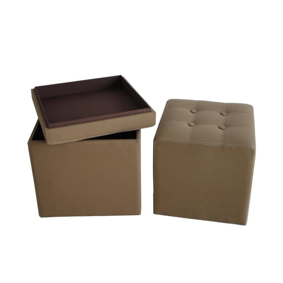 Screen Gems Valencia Canvas Ottoman With Storage