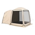 thumbnail image 1 of Screen House Tent 6x6 ft, 4-6 Person Pop Up Canopy, Portable Screened Tent with Carry Bag, Netting Sides for Camping, Patio, Backyard, Beige, 1 of 9