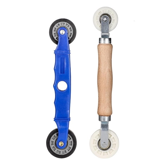 Screen Tool Window Screen Spline Roller Tool with Wood Handle Screen Door Repair Rubber Wheel Handle Roller