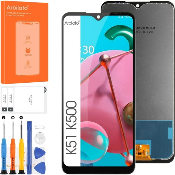 Screen for LG K51 Screen Replacement for LG K500 LCD Screen K500UM,K500KM,K500MM,LMK500MM Touch Display Digitizer Assembly Repair PartsBlack Not Fit K51S