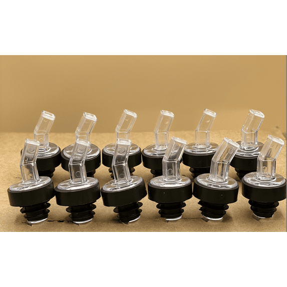 Screen Liquor Bottle Pourers - 12 Pack