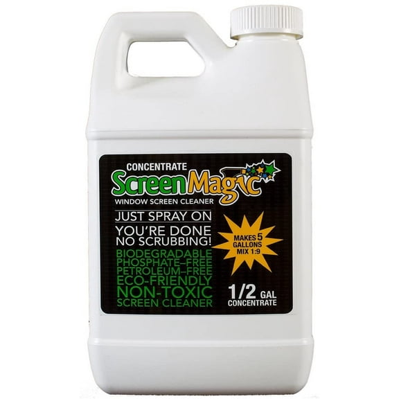Screen Magic Screen Cleaner Concentrate - Hard Surface Cleaner Spray - 5 Gallon Concentrate