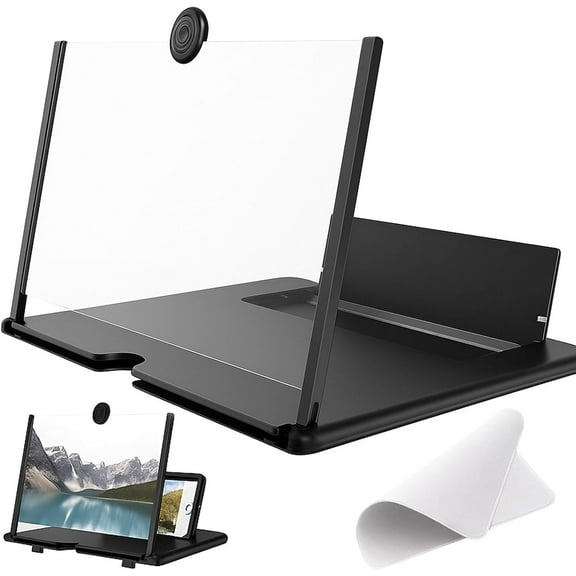 Screen Magnifier for Cell Phone - Upgraded HD Foldable Design Screen Magnifier Version, Portable 10–20 Inch Smartphone Amplifier for Watching Movies, Videos Anywhere