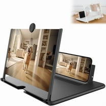 Screen Magnifier Version, 10-12 Inch Foldable Mobile Phone Magnifier Projector Screen with Stand, HD 3D Amplifier for Movies Videos Gaming on All Smartphones