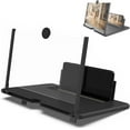 thumbnail image 1 of Screen Magnifier Version, Projector Screen Amplifier, Pull-Out Phone Screen Magnifier, 2026 New Mobile Phone 3D HD Magnifying Projector Screen Enlarger (Black, 12 inches), 1 of 7