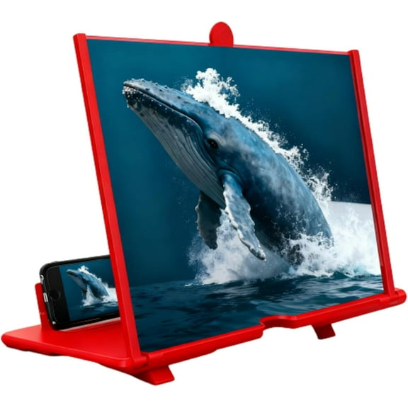 Screen Magnifier for Cell Phone - 2026 New Portable 3D High Definition Big Screen Phone Magnifier, Foldable Stand with Movie Screen Amplifier
