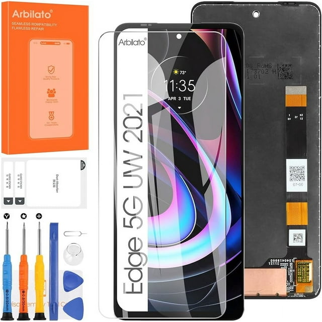 Screen for Motorola Edge 5G UW 2021 Screen Replacement for Moto Edge 2021 LCD Screen XT2141,XT2141-1,XT2141-2,XT2141dl Touch Display Digitizer Assembly Repair Parts?Black?