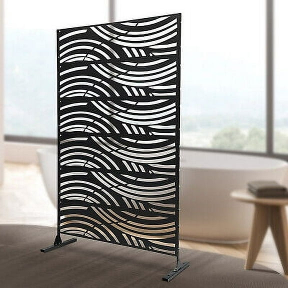 Screen Partition Patio Privacy Divider Room Decorative Hollow-Out Design Outdoor