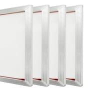 طباعة الشاشة إطار طباعة إطار الألومنيوم المباشر 20 &times; 24 155 Count White Mesh - 4 Pack - تعدادات شبكة مختلفة - شاشة حرير ممدودة مسبقًا لمجموعة طباعة الشاشة