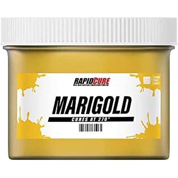 Screen Print Direct Rapid Cure Screen Printing Ink Marigold (3.5 Gallon - 448oz.) - Plastisol Ink for Screen Printing, Fast Curing Fabric Paint, USA Made