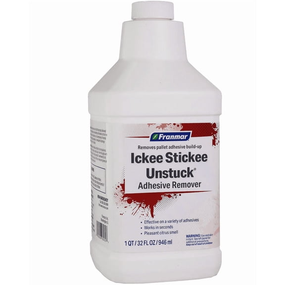 Screen Printing Cleaner - Franmar Adhesive Remover (1 Quart / 32oz) - Ickee Stickee Unstuck - Silk Screen Supplies