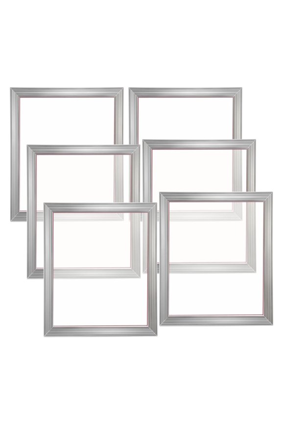 Screen Printing Kit 16x20 Inch, 6 Pack Aluminum Silk Screen Frames 110 Mesh, High Tension Nylon Mesh, Sealing Tape for DIY T-Shirt Fabric Printing