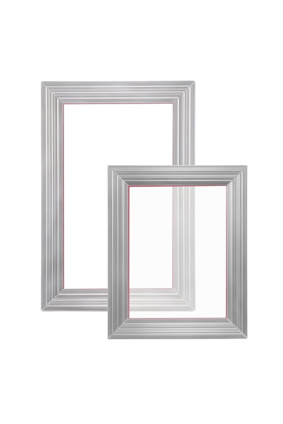 Screen Printing Kit 2 Aluminum Frames 8x10 10x14 Inches 110 Mesh Tape Squeegee Clear Film DIY T Shirt Printing