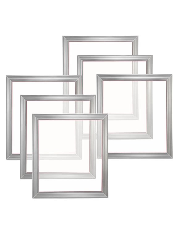 Screen Printing Kit 6 Pieces 18x20 inch Aluminum Frames 160 Mesh for DIY T-shirts Fabric Wood Paper Crafts