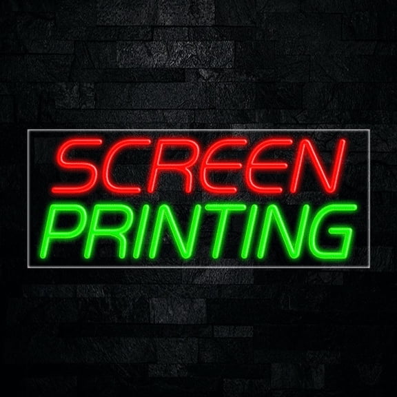 Screen Printing-LED Neon Sign 30"L x 12"H #31215