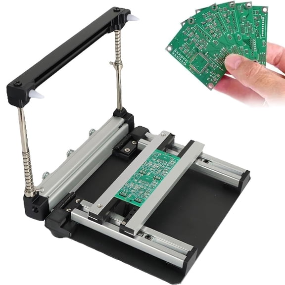 Screen Printing Station,SMT Steel Mesh Solder Paste Printing Table,PCB Stencil Printer With Adjustable Thickness,Aluminum Alloy Body,for Precision PCB Prototyping