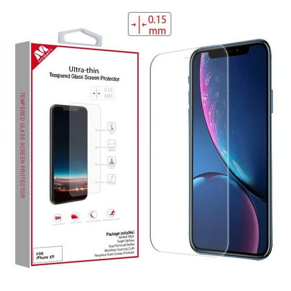 Screen Protector for Apple iPhone XR Tempered Glass Screen Protector 3D Touch Ultra-thin Tempered Glass (2.5D) (Thickness:0.15mm) [Case Friendly] For Apple iPhone XR (6.1 inch)