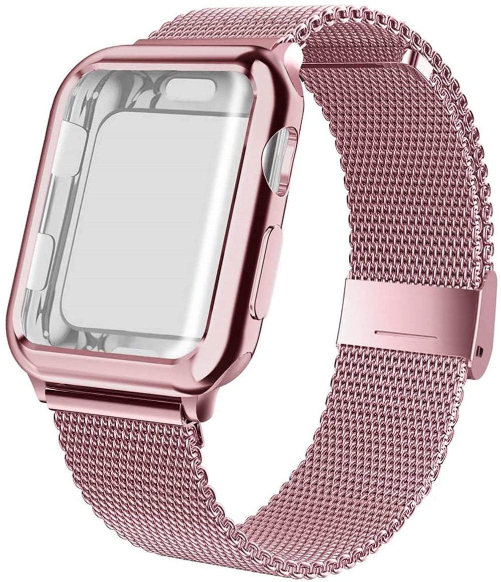 Screen Protector Case+Strap for Apple Watch bands 44mm iWatch Strap ...