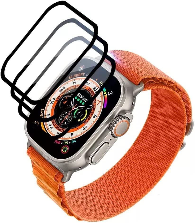 Screen Protector Compatible with Apple Watch Ultra 49mm, Tempered Glass