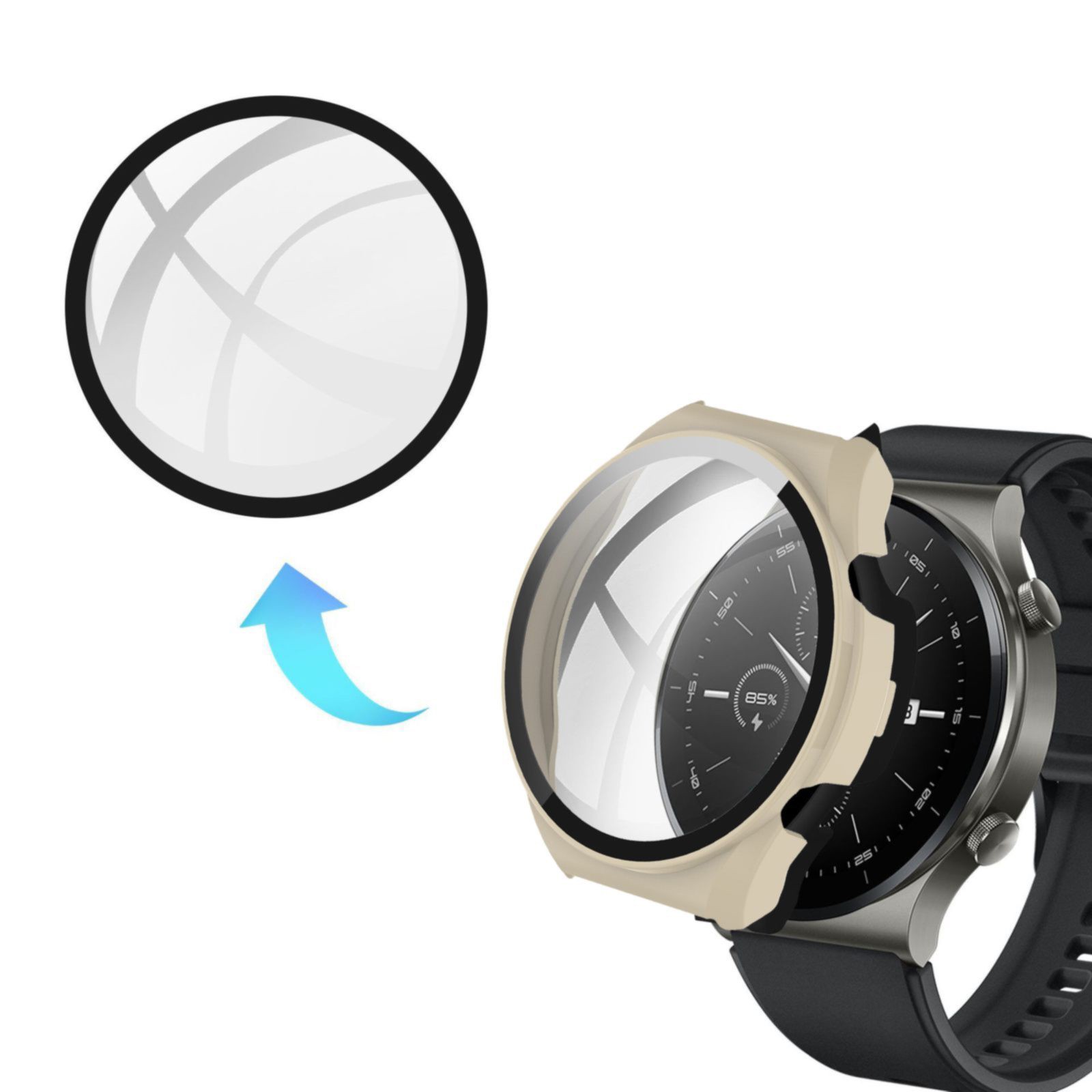 Screen Protector Cover Suitable Compitable With Huawei Watch GT 2 Pro 46mm Glass Case Film Smart Watchband Full Protective Cover 2ml Watch Accessories Bracelet Walmart