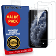 thumbnail image 1 of Screen Protector Designed for Apple iPhone X Clear Screen Protector 9H Hardness,Bubble Free with Easy Install, Glass Protector For iPhone X,3 PACK, 1 of 8