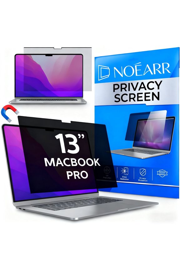 Magnetic Privacy Screen Filter for Macbook Pro 13inch (2012-2016), Removable Matte Anti Glare Blue Light Protector Private Security Filter for 13inch Mac Laptop Computer, Model A1278/A1425/A1502