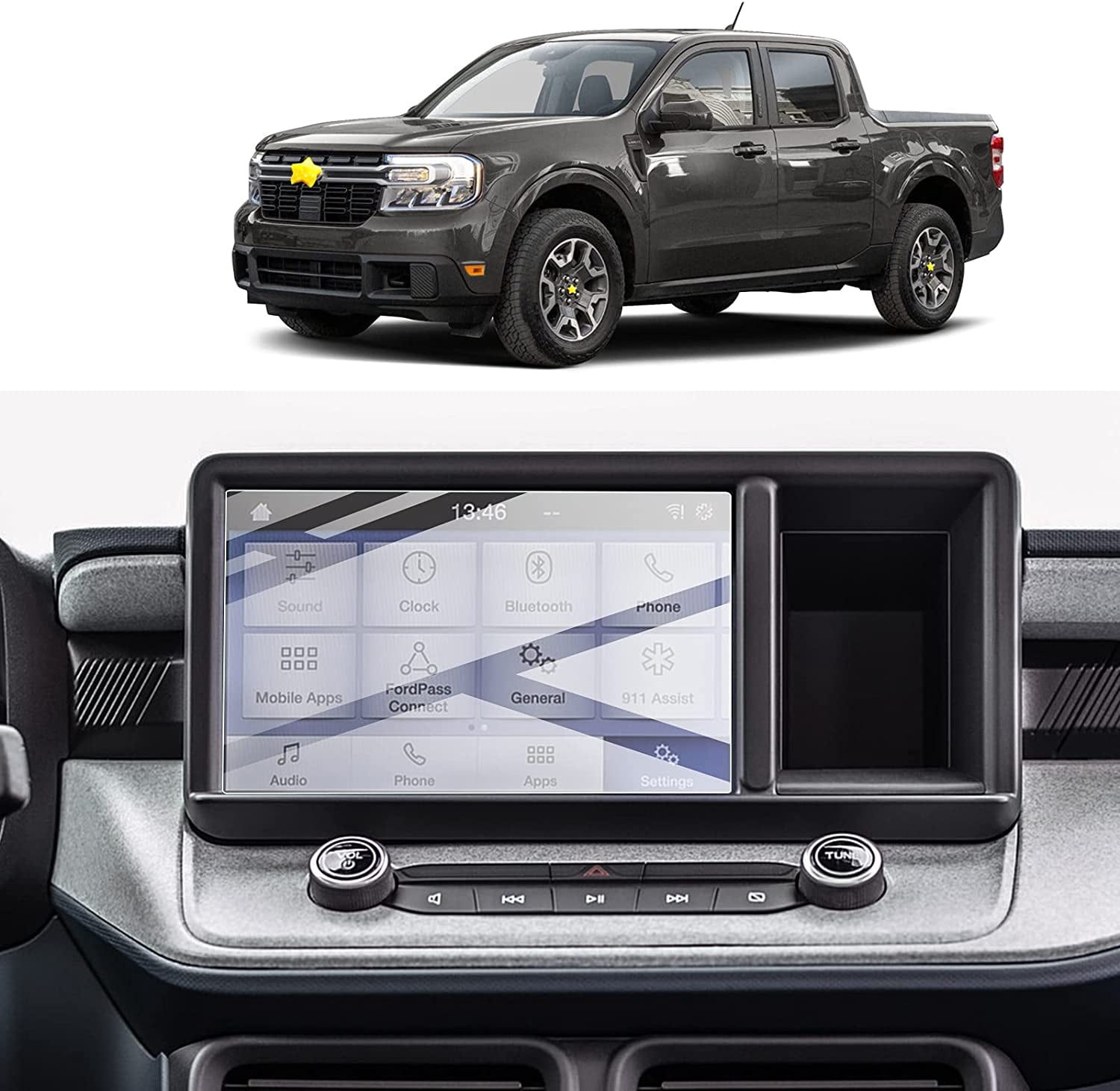 2025 Volvo XC90 Infotainment Screen Protector 2-Pack - Matte Anti-Glare, Anti-Fingerprint