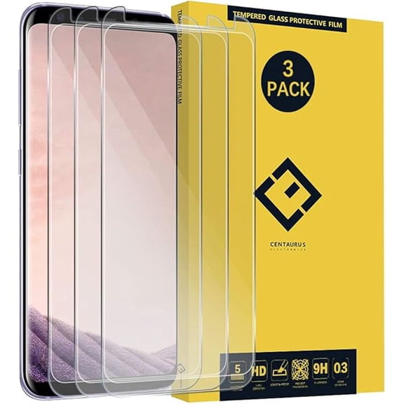 Screen Protector Replacement for Galaxy S8 Plus-(3 Pack) Case Friendly Edge to Edge Ultra-Thin Anti-Scratch HD Clear Tempered Glass Protective Film Compatible with Samsung Galaxy S8 Plus SM-G955