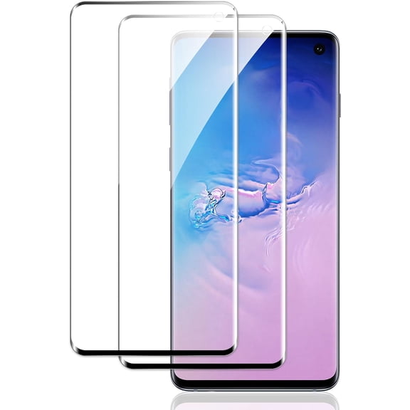 Screen Protector for Samsung Galaxy S10, 3D Tempered Glass Film, Ultra HD 9H Hardness Case Friendly Anti Scratch Bubble Free Ultra Resistant Oil-Resistant Shatter Protection, 2-Pack