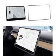 Screen Protector Silicon Frame for Tesla Model 3 2017-2023Excluding Highland, 2020-2025 Tesla Y Gray, Center Console Screen Edge Frame, Model 3 Y Interior Accessories Gray