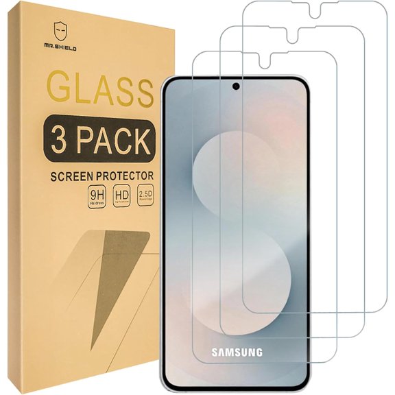 Screen Protector compatible with Samsung Galaxy S25 FE [Tempered Glass] [3-PACK] [Japan Glass with 9H Hardness]