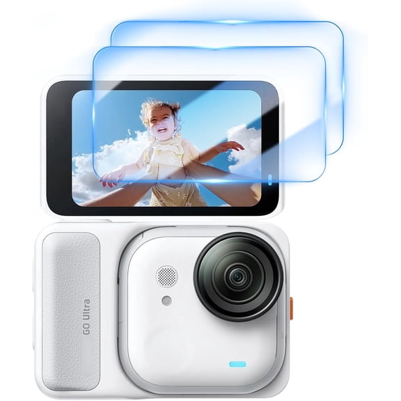 Screen Protector for Insta360 GO Ultra Camera, 2 Pack Ultra HD Protective Tempered Glass Film for Insta360 GO Ultra, Anti-Fingerprint