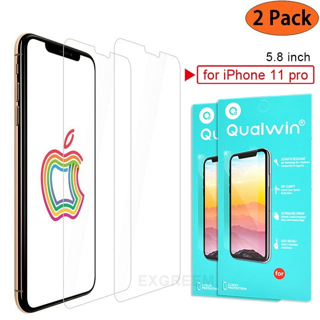 Screen Protector for iPhone 11 Pro 5.8 inch, [2 Pack] Tempered Glass Film Scratch Resistant