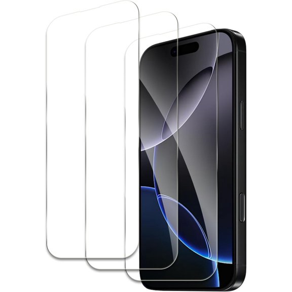 Screen Protector for iPhone 16 Pro Max, Tempered Glass Film, Ultra HD 9H Hardness Case Friendly Anti Scratch Bubble Free Ultra Resistant Oil-Resistant Shatter Protection, 3-Pack