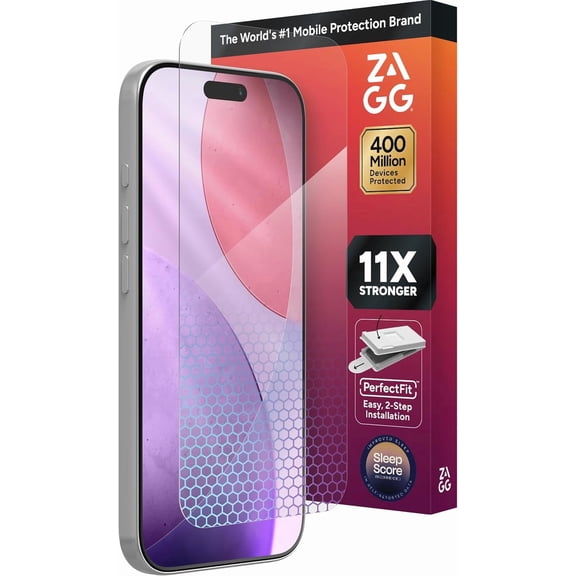 Screen Protector for iPhone 17 Pro - Glass, Blue Light Protection, 11X Stronr, Eyesafe CPF60 Tech, Anti-reflective Tech, Vibrant Color & Touch Sensitive Tempered Glass, Easy To Install