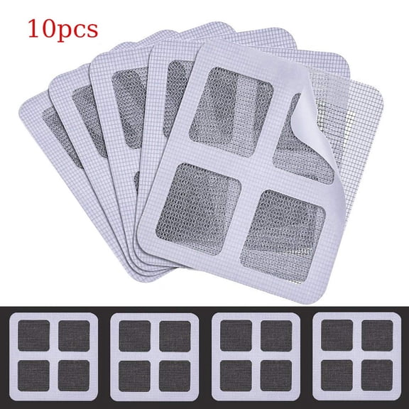 Screen Repair Fiberglass Mesh Patch Adhesive Tape for Window Door Mosquito Net Tear Mending Strong Stick Self-Adhesive Roll Cover Cloth,Black