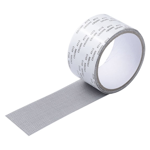 Screen Repair Tape, Durable Waterproof Screen Patch Kit, 1" x 80" Clear Adhesive Mesh Repair for Doors Windows Tents, Gray