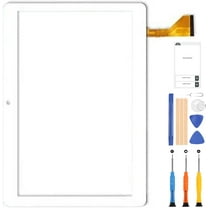 Screen Replacement for 10.1'' Inch Zonko K105 Tablet PC Front Outter Touch Screen Panel Digitizer Sensor Glass Replacement Tablet PC Multi-Touch Kits (White)