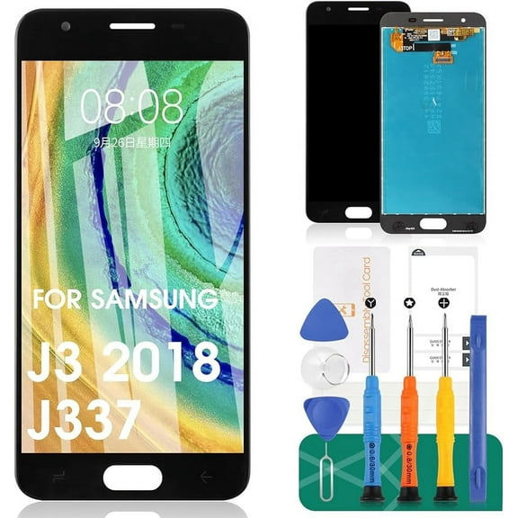 Screen Replacement for Samsung Galaxy J3 2018 J337/J3 Achieve J337P / Express Prime 3 J337A/J337V/Eclipse 2/J3 Star J337T/Amp Prime 3 J337AZ / Sol 3 J336 J336A LCD Display Touch Digitizer Assembly