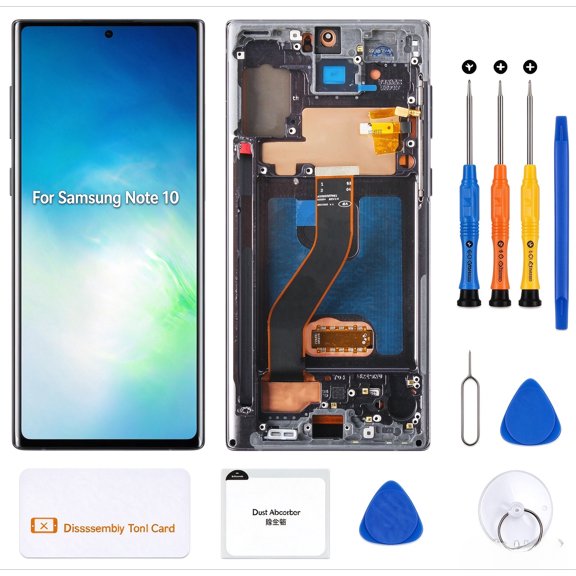Screen Replacement for Samsung Galaxy Note 10 SM-N970F SM-N970U SM-N9700 6.3" LCD Display Touch Digitizer Assembly with Black Frame(Incell,Not Fingerprint)